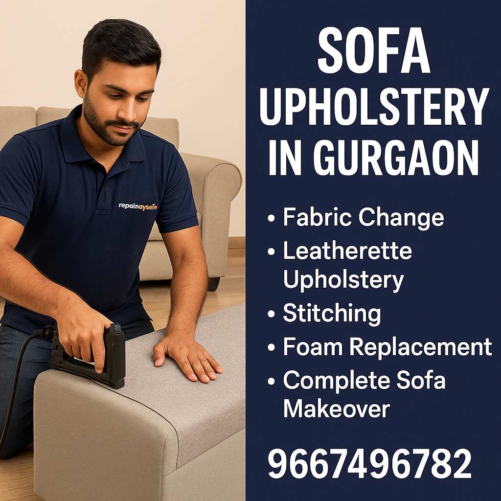 sofa upholstery in gurgaon