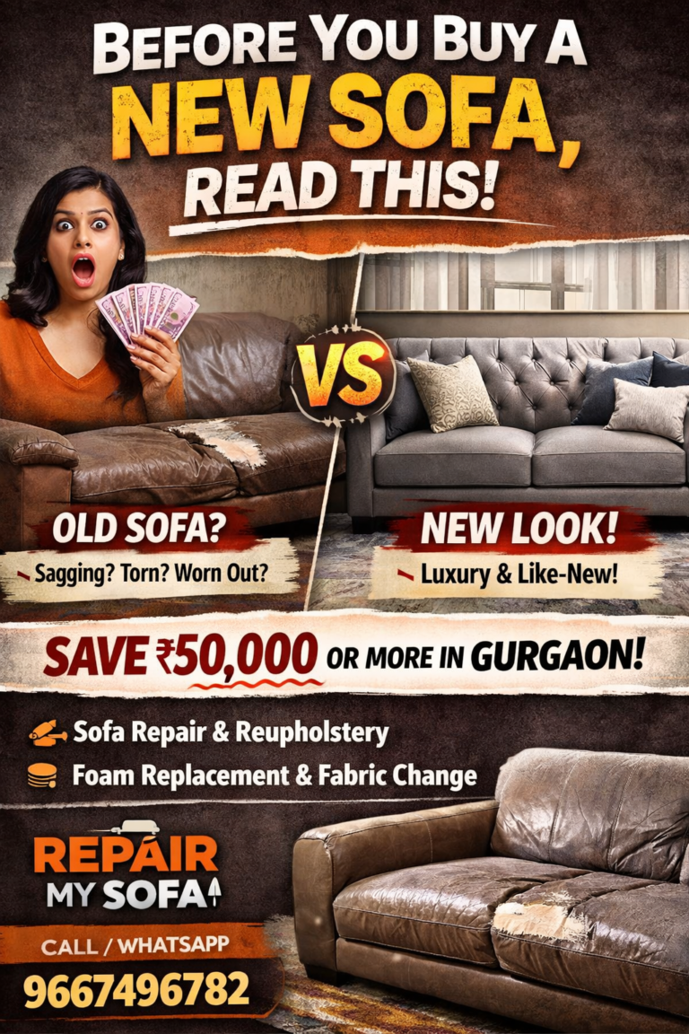 Read more about the article Affordable Sofa Repair Gurgaon: Why Smart Homes Are Repairing, Not Replacing