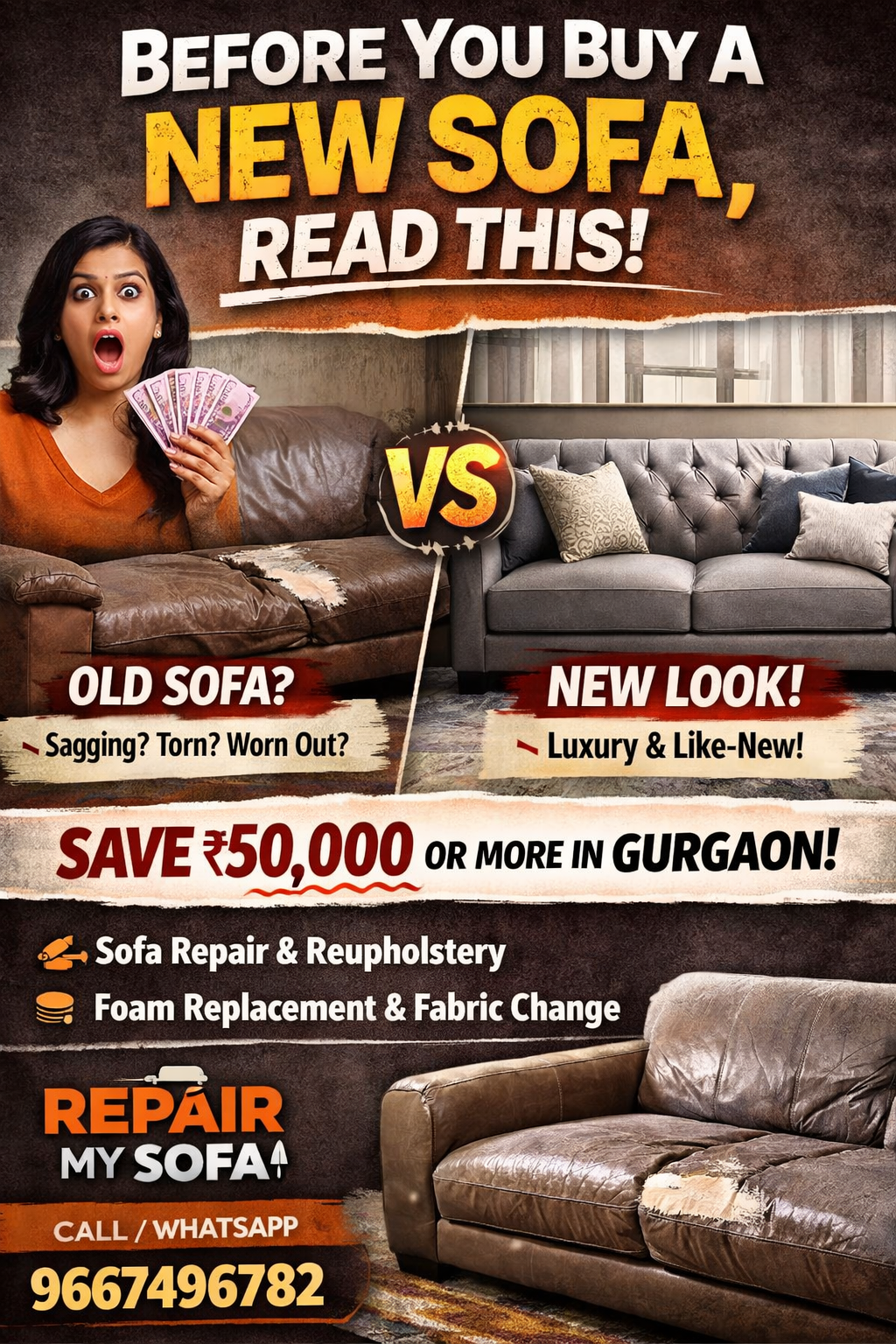 Read more about the article Affordable Sofa Repair Gurgaon: Why Smart Homes Are Repairing, Not Replacing