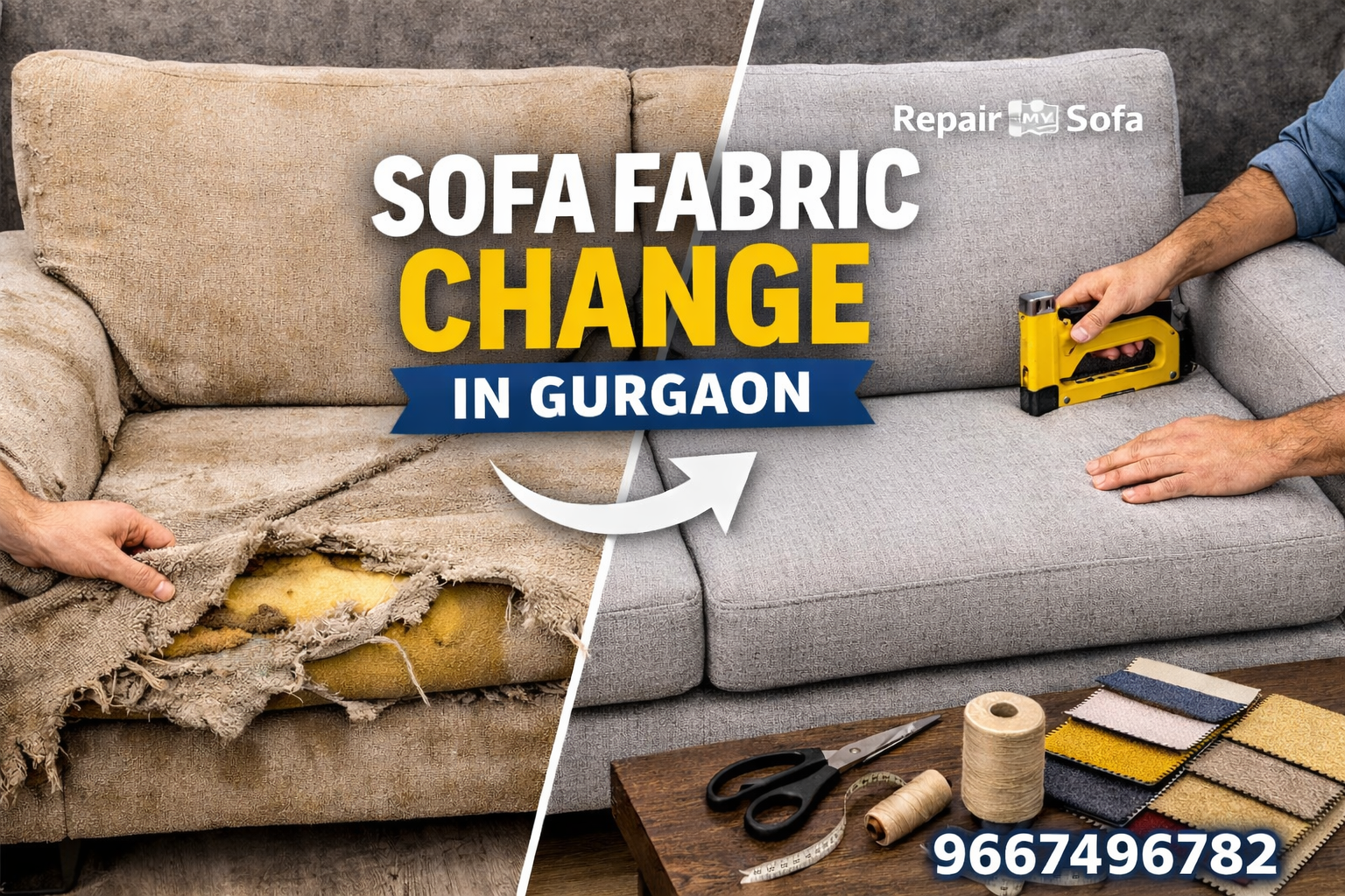 Sofa Fabric Change in Gurgaon