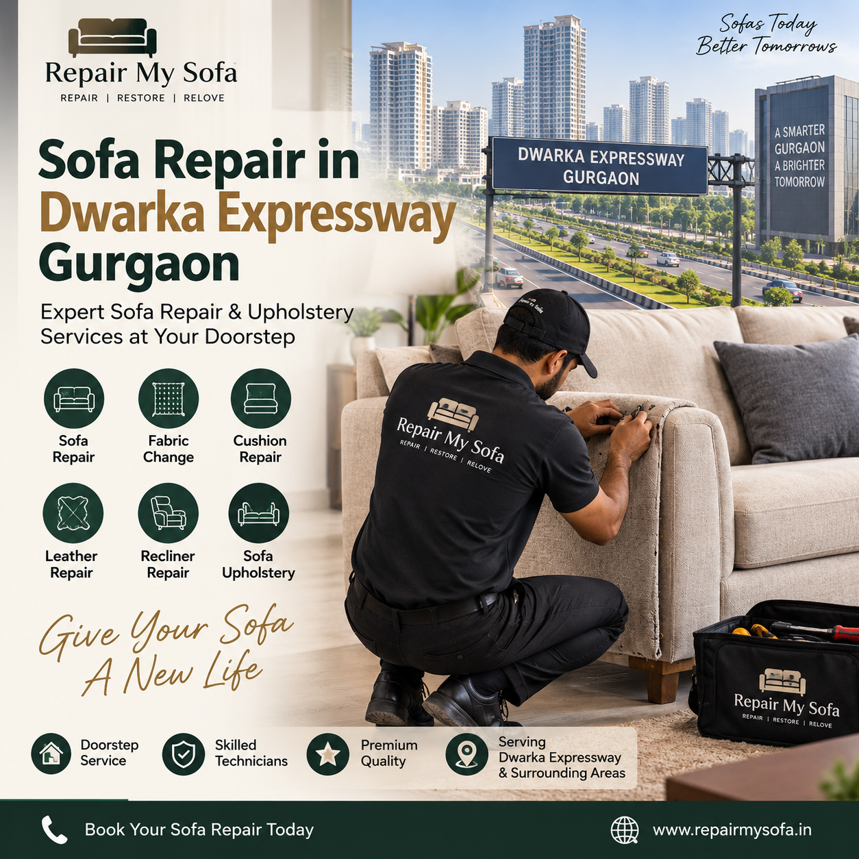 Sofa Repair in Dwarka Expressway Gurgaon